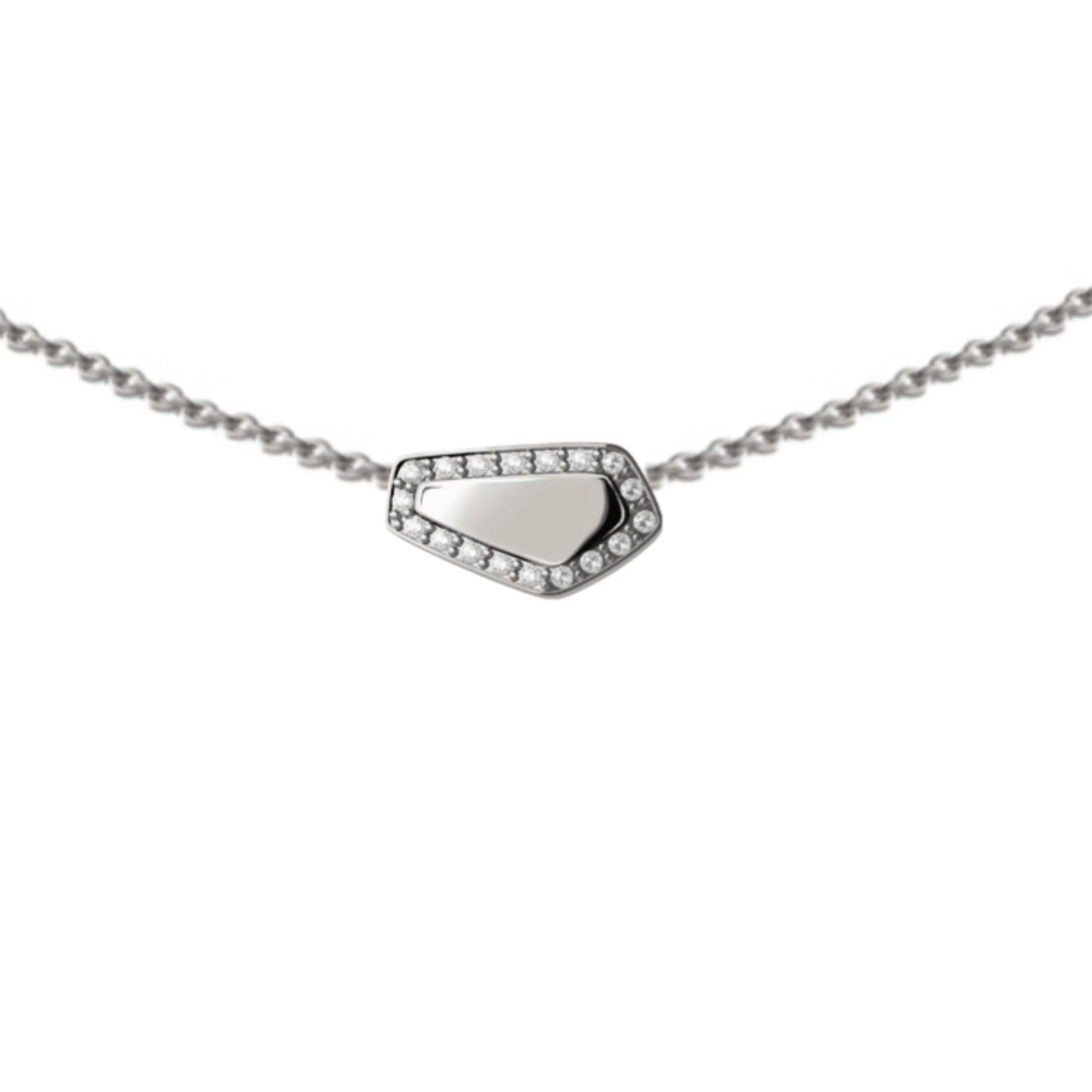 SKIN DIAMOND PENDANT ONE ELEMENT WHITE GOLD | Pendant | 18K white gold, crocodream, diamonds, Necklace, pendant, skin | ORLOV